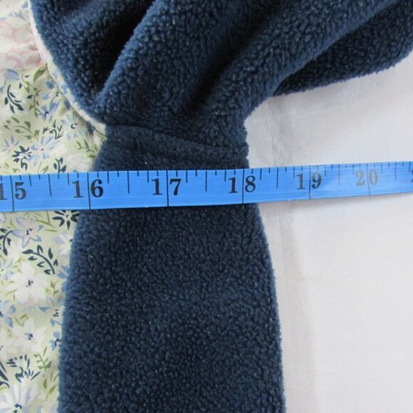 Hooey Youth Girls XL Lightweight Fleece Tech Full Zip Jacket Navy Floral - Picture 5 of 8